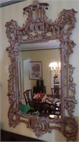 Wood Framed Beveled Mirror, Made in Italy-- 32" x