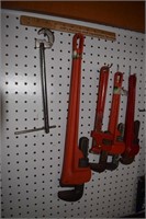 Five Pipe Wrenches