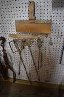Lot of Paint Mixers & Mud Spreaders