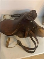 VTG Leather English saddle