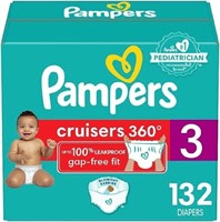 132-Pk Diapers Size 3, Pampers Pull On Cruisers