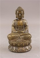 Chinese Bronze Buddha 19th Century