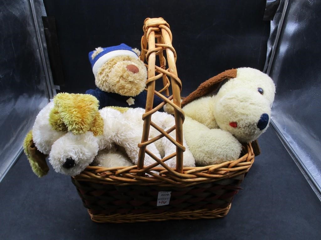 Stuffed Animals, Basket
