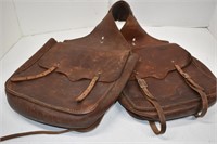 Leather Hand Crafted Saddle Bags with SL Initials