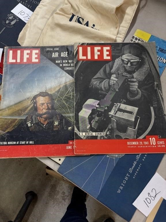 Vintage life magazines, 1956 and 1941