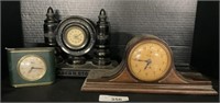 Vntg Seth Thomas, Telechron Mantel & Desk Clocks.