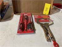 Milwaukee insulated screwdriver set locking clamp