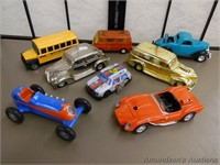 8 Various Toy Cars, Corgi, Buddy-L, Tonka, etc