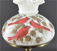 Fenton Hp Louise Piper Cardinal Lamp Most Likely