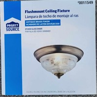 NEW PROJECT SOURCE FLUSHMOUNT CEILING FIXTURE Etch