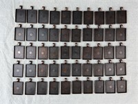 50pc Copper Tone Crafting Rectangle Cabochon Trays