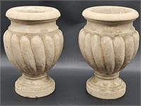 Pair of Footed Urn-Style Planters