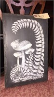 Slate Piece With Mushroom Picture