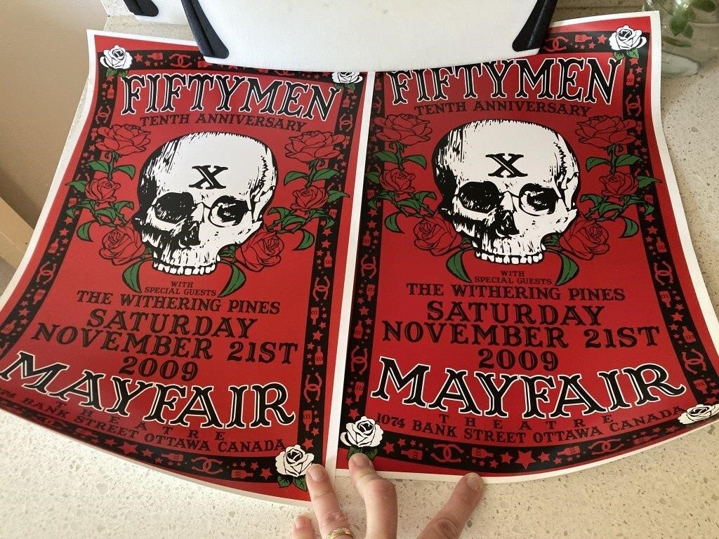 2 Fiftymen 10th Anniversary Concert Posters