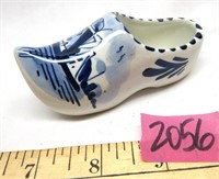 Vintage Delft Holland Ceramic Clog Signed