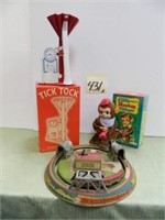 (3) Vintage Tin Toys - Honeymoon Express,