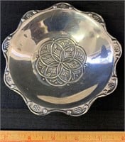 NICE STERLING SILVER FOOTED DISH - SMALL