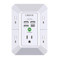 Wall Charger  Surge Protector  QINLIANF 5 Outlet