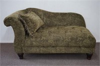 Modern era Green Paisley Fainting Couch