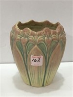 Floral Pottery Vase Marked #0187-