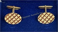 ITALIAN 14K GOLD MODERNIST CUFFLINKS