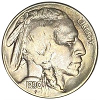 1930-S Buffalo Head Nickel LIGHTLY CIRCULATED
