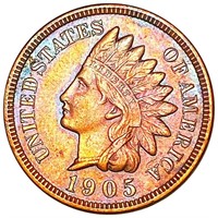 1905 Indian Head Penny NEARLY UNCIRCULATED