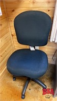 Upholstered Office Chair on Casters, no arms