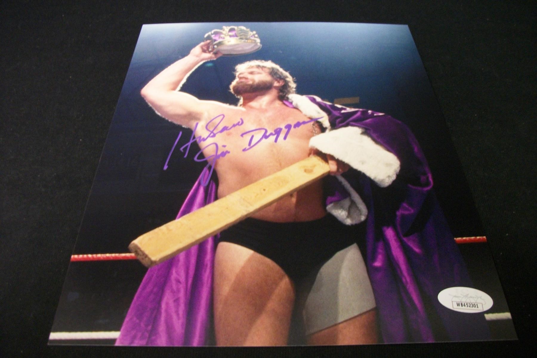 HACKSAW JIM DUGGAN SIGNED 8X10 PHOTO JSA