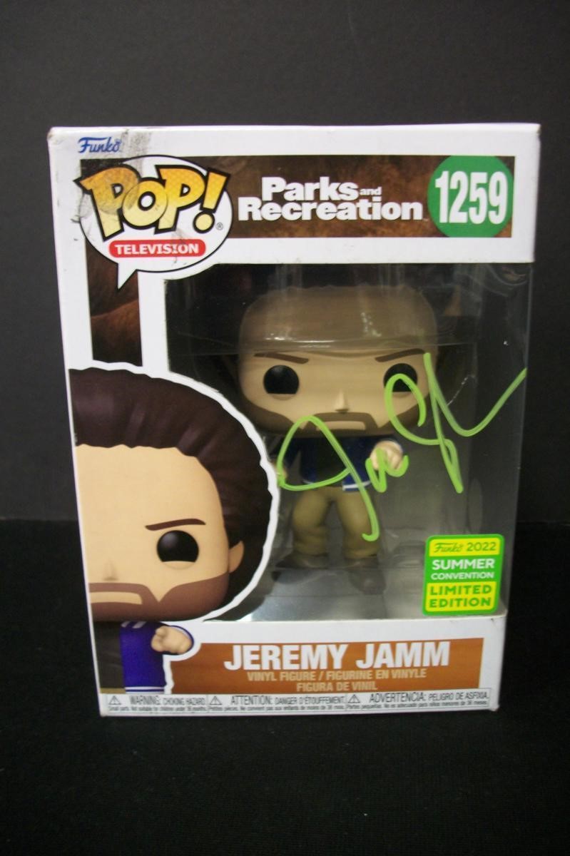 JON GLASER SIGNED PARKS REC FUNKO POP COA