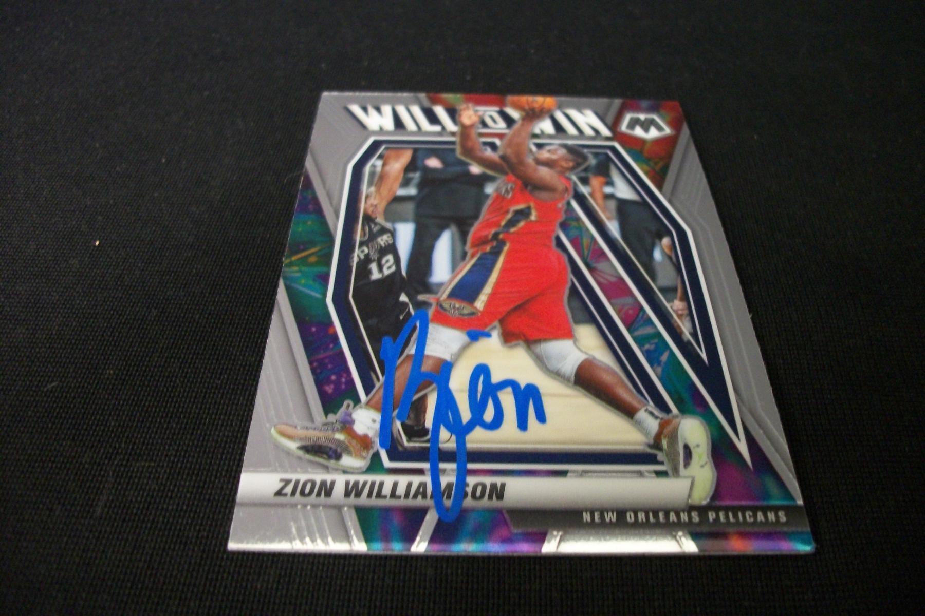 2020-21 MOSAIC ZION WILLIAMSON AUTOGRAPH