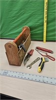 Vintage  tool box and tools