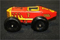 Marx No 7 1930's tin wind up race car with boat