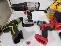 Lot of Cordless Drills