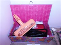 Box of clothing lint & furniture brushes