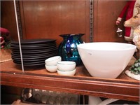 Five West Elm nesting mixing bowls from