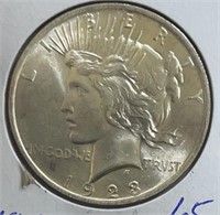 1923 Peace  Dollar MS
