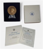 1977 Jimmy Carter Presidential Inaugural Medal.