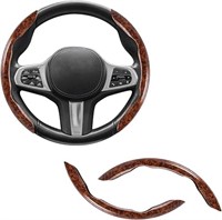 Amiss Car Wood Grain Steering Wheel Cover, Car Int