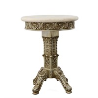 Platine Arabesque Marble Top Accent Table