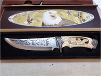 sheath knife w/case, 11-1/2"