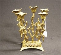 Brass candelabra form candlesticks