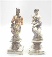 A pair of Samson 'Meissen' satyr figures,