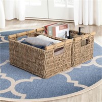 JS HANGER Hand-Woven Storage Baskets with