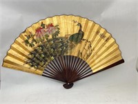 64 x 36 in Peacock Silk Fan