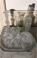 Crystal decanter set, crystal bottle, Crystal