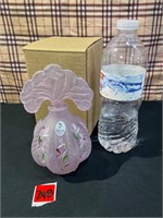 Fenton Glass - Perfume Bottle Hand Painted