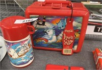 Coca-Cola lunchbox and thermos