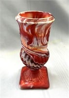 Art Deco slag glass urn vase Art Déco en verre