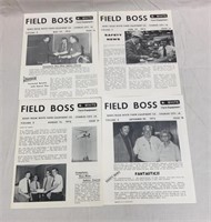 (4) White Field Boss Magazines